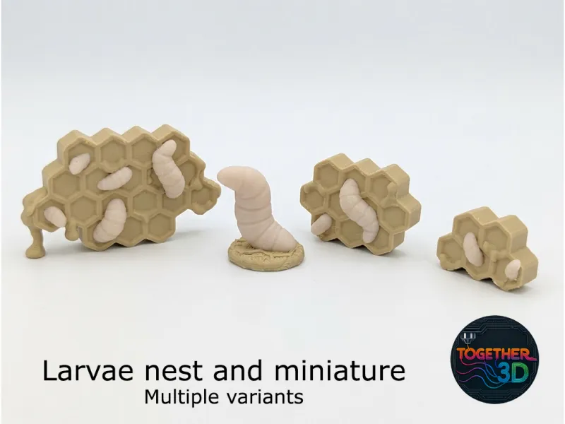 Larvae nests and miniature - multiple variants