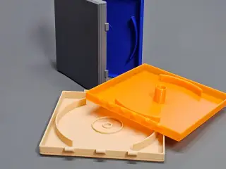Compact Disc Case Filament Hinged
