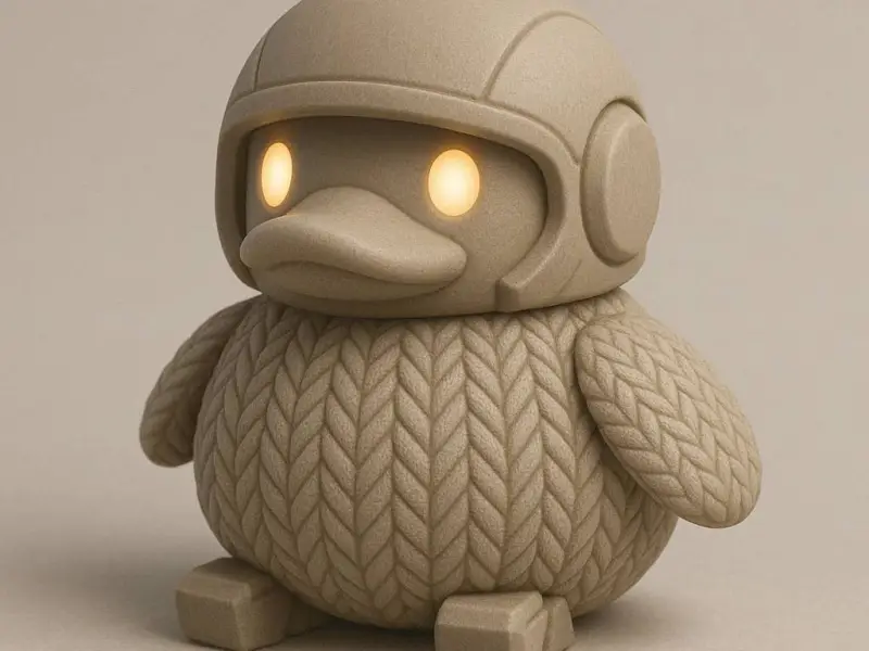 Starwars : knitted Quaker Space Duck - event
