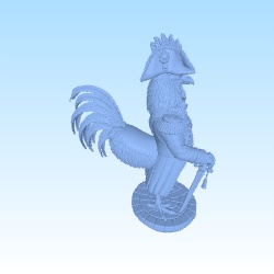Rooster napoleonic (with and without socle)