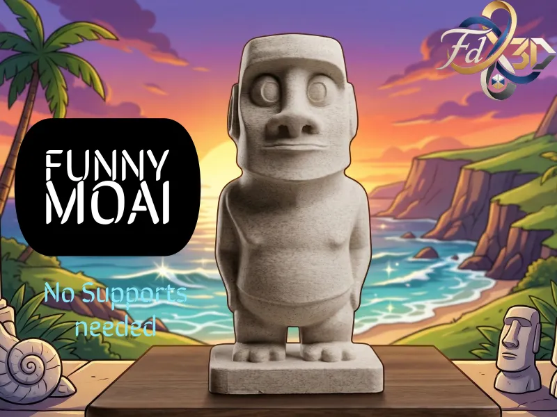 Funny inaccurate Moai Statue