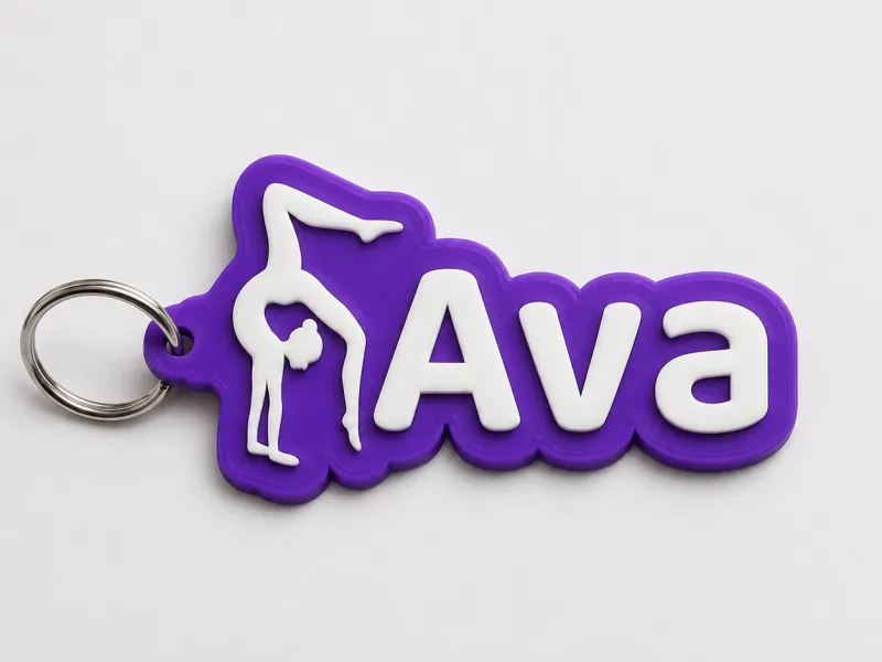 Étiquette nominative de gymnastique d'Ava