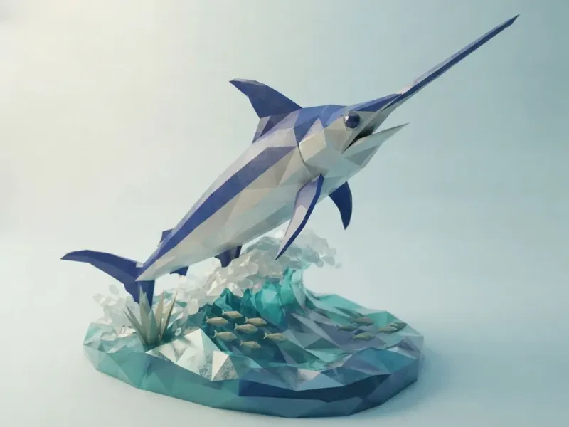 Low Poly Swordfish