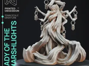 Lady of the Marsh Lights - Boss Monster - 32mm model