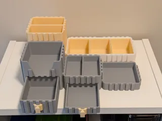 Interlocking Modular Desk Organizer