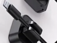 Cell phone charging cable holder/Handy Ladekabelhalterung