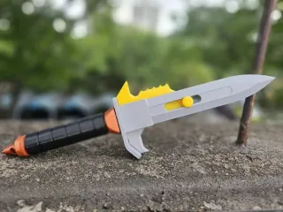 Wolfenstein Knife Dagger Cosplay Toy 德军总部匕首刀模型玩具