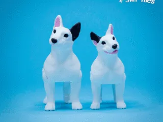 Bull Terrier the flexi realistic dog toy (#78)