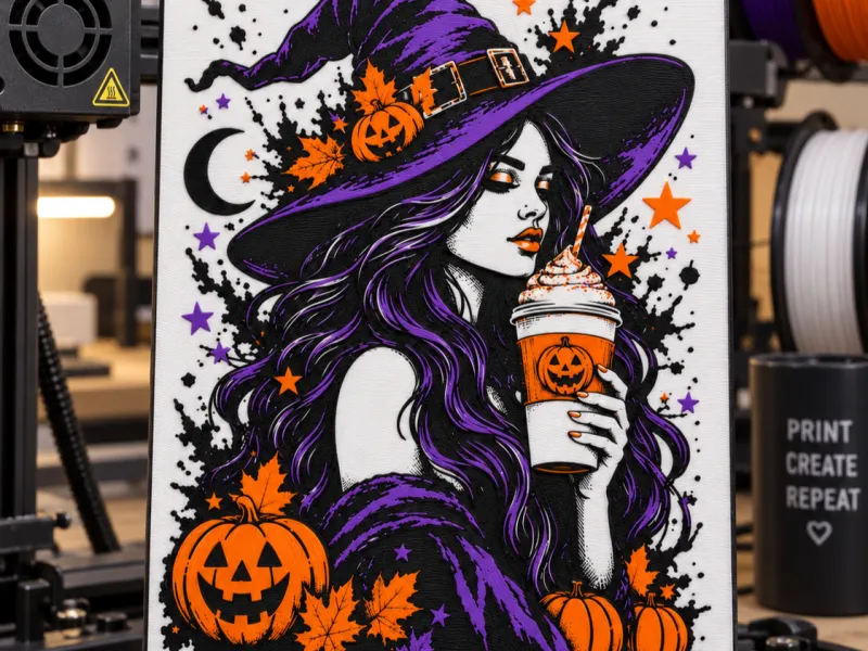 Pumpkin Spice Witch 2 Hueforge