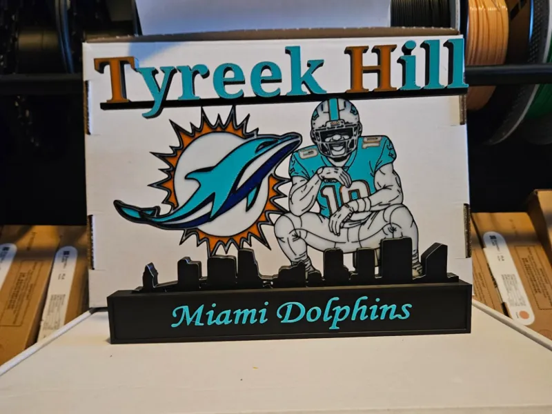 NFL - Miami Dolphins Tyreek Hill display