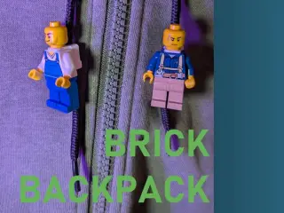 Brick Backpack - Drawstring bead