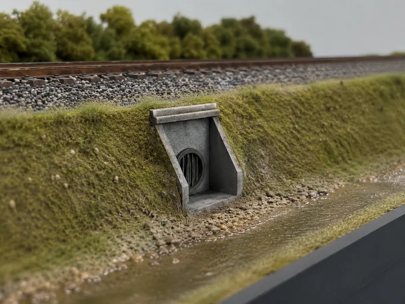 Tombino in calcestruzzo  | Culvert | Scala H0