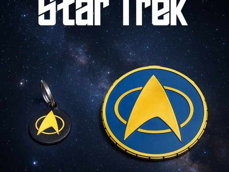 Porta-copos e Tag de Chaveiro Temáticos de Star Trek