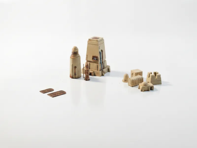 Tatooine Buildings Star Wars Diorama 3D Printable