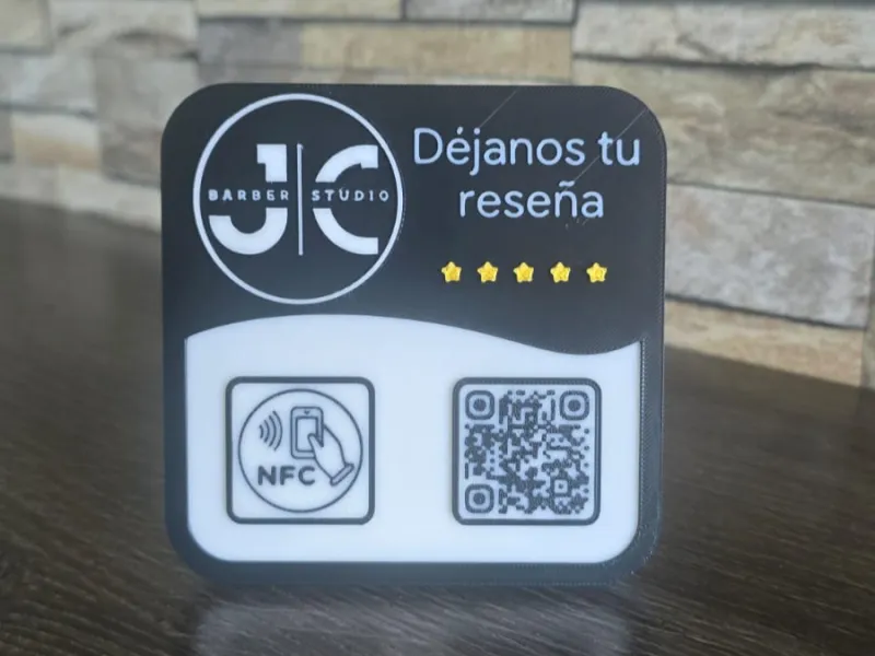 placa google review editable