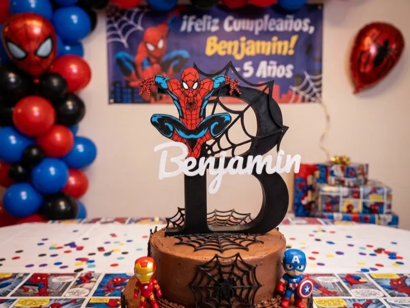 🕷️ Spidey:  Personalized Name Sign - [Benjamin] Edition