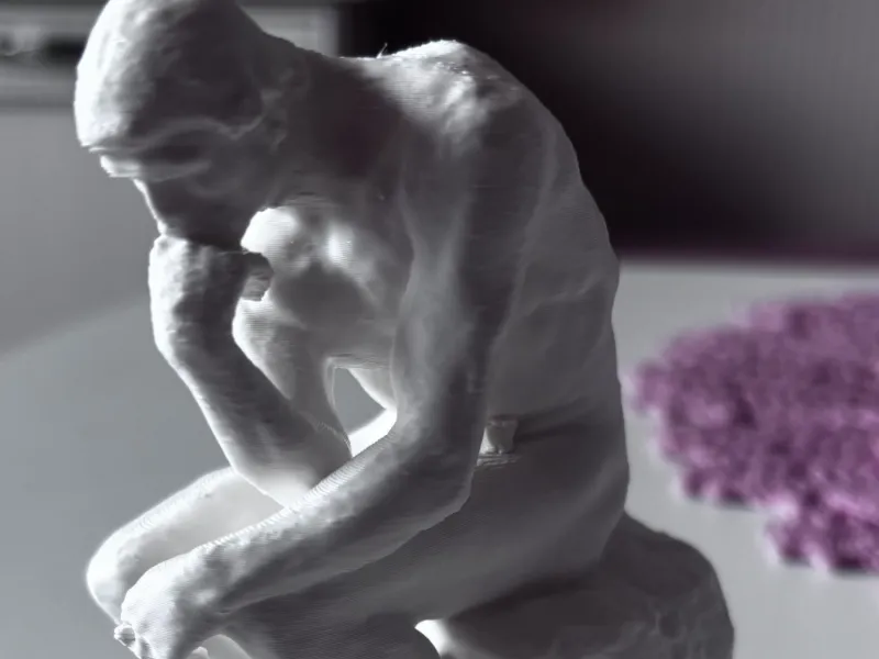Thinking man sculpture