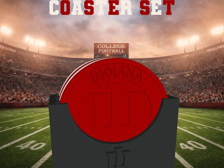 Indiana Hoosiers Coaster Set (NCAA/Big Ten)