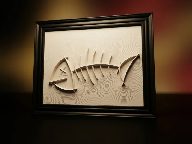 Wall Art Cuadro  espina pescado