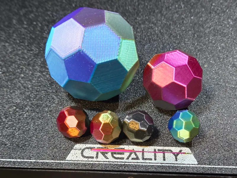 Basic Truncated Icosahedron 15mm 30mm 45mm Remix Art CC0