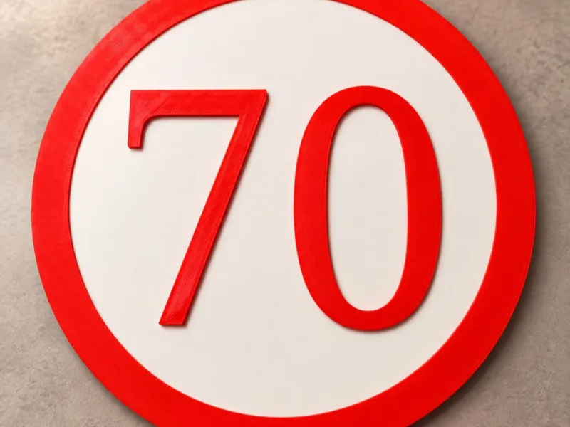 Verkehrsschild für Geburtstage