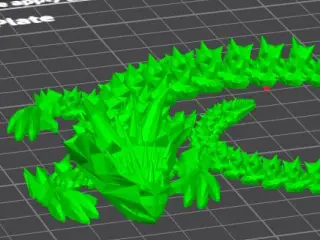 Filamentius Print in Place Articulated Dragon