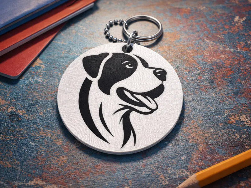 Keychain Perrito feliz