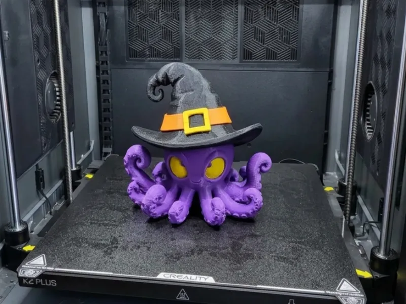 Spooky Witch Octopus – Multicolor Halloween Desk Companion