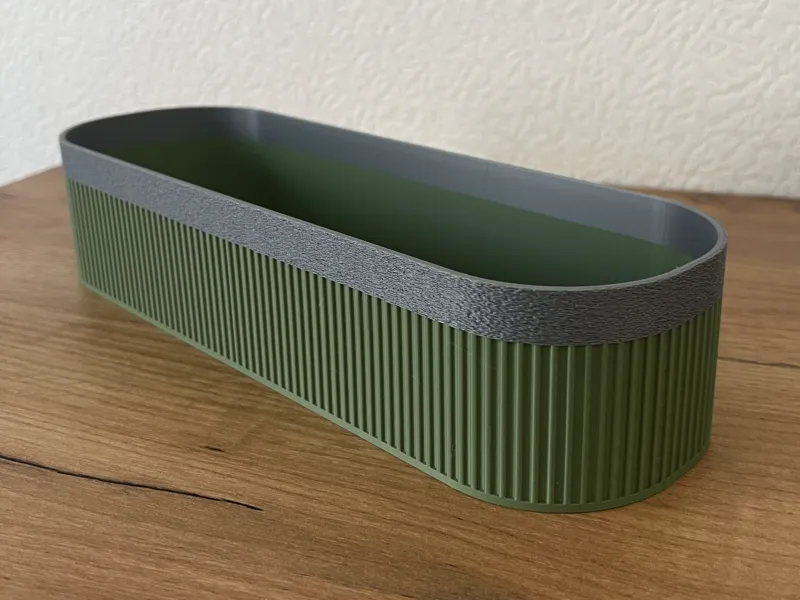 Ribbed Vanity Tray Organizer