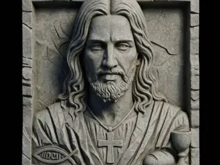 Jesus stone frame ver. 2