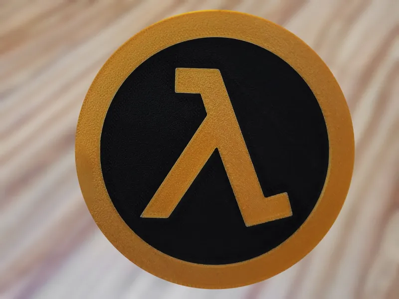 Half life cup coaster #2 - easy to scale