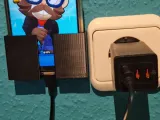 Phone charging box with a cable cutout-0