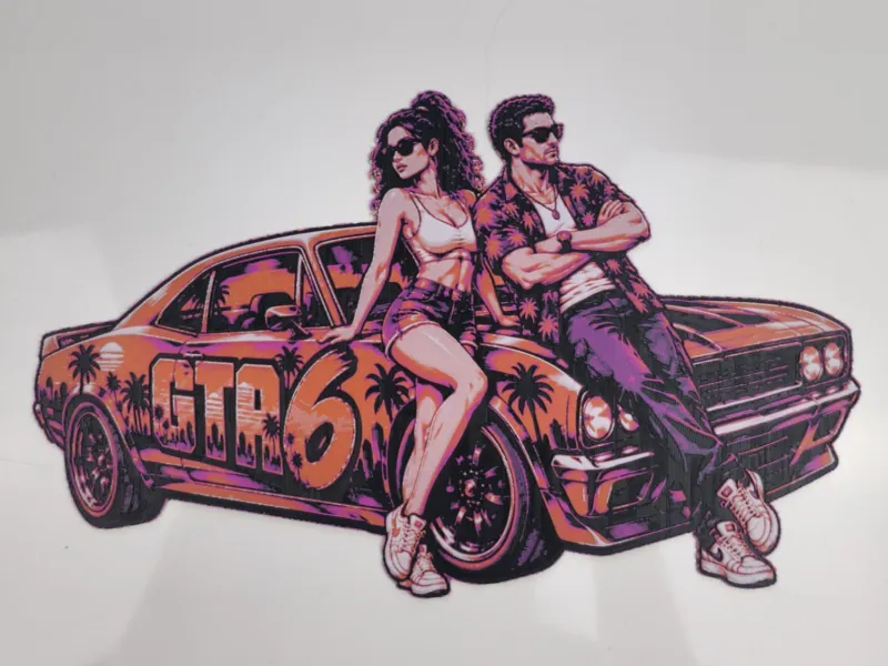 Décoration murale inspirée de GTA VI