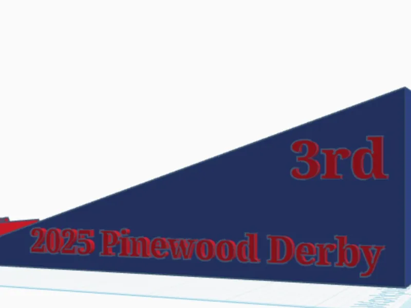 Third Place Pinewood derby