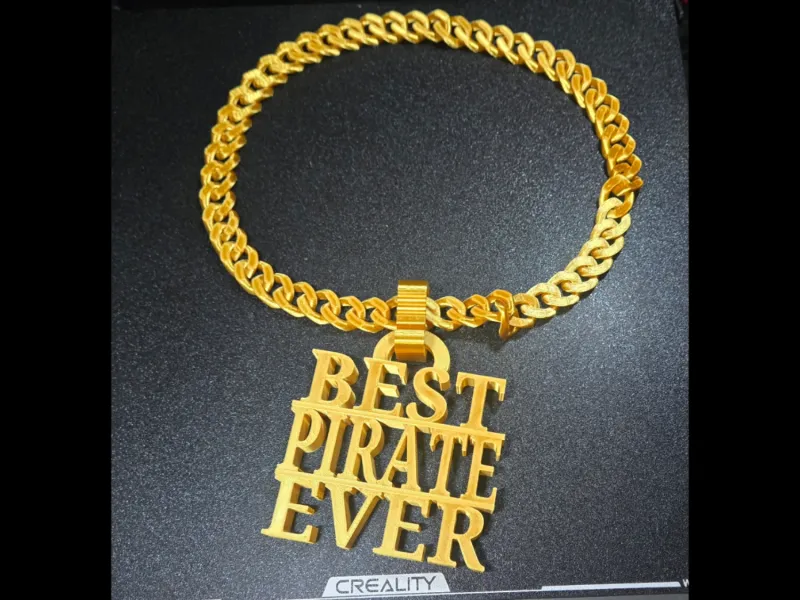 BEST PIRATE EVER Pendant Necklace Halloween Costume Jewelry
