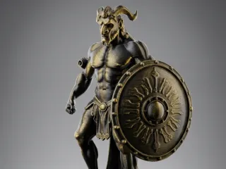Minotaur Guardian – Mythological Warrior Statue