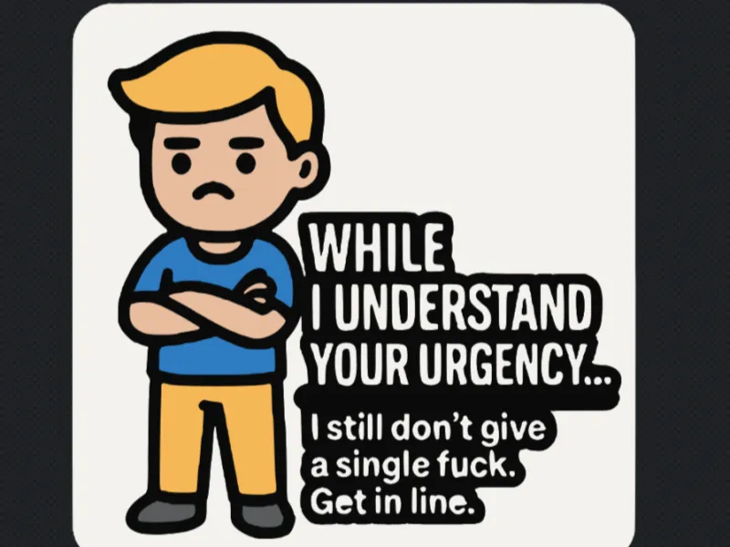 Dont give a f*ck magnet sign