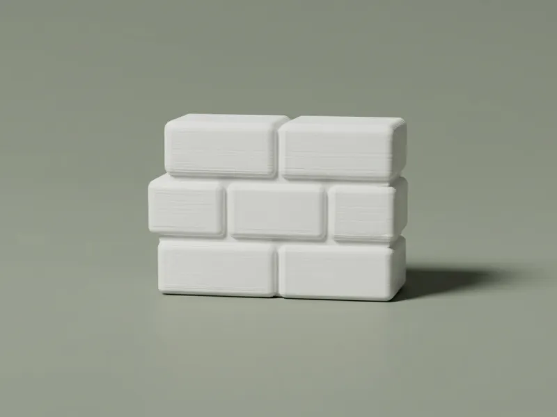 Sección de Pared de Ladrillos – Terreno de Construcción para Dioramas