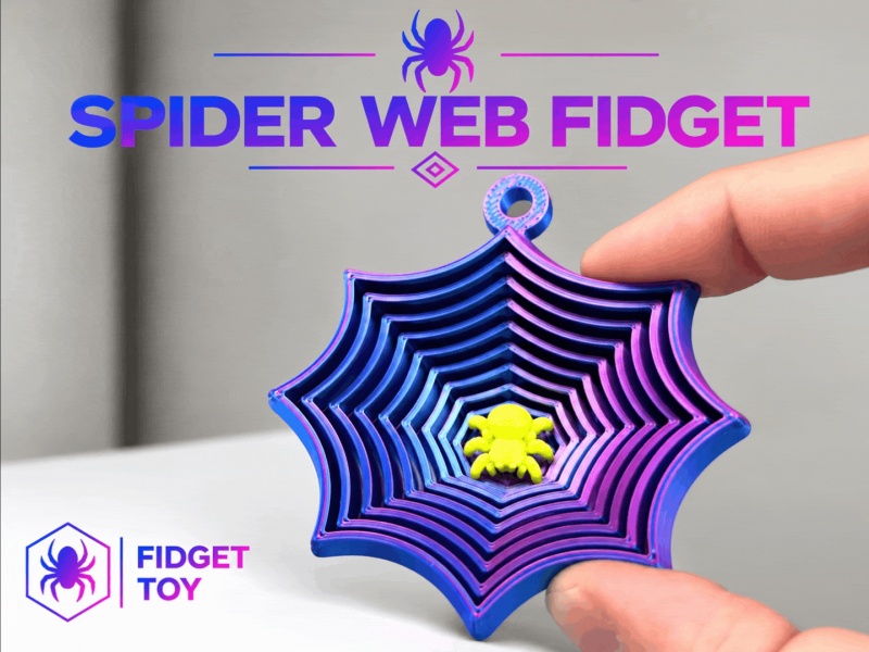brinquedo sensorial de teia de aranha de halloween brinquedo articulado