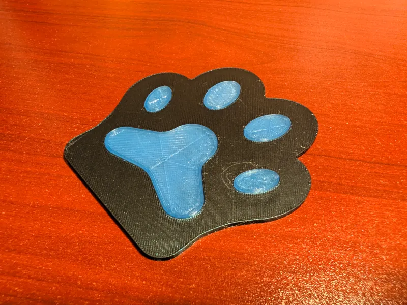 Cat Paw Coaster with TPU Pads