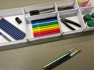 Modular openwork storage basket kit