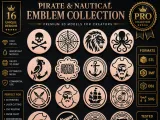 Pirate Icons CNC SVG STL Pack 16 Designs-0