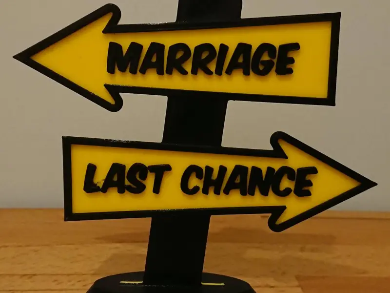 Placa de Casamento Divertida