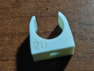 Collarino di supporto canalina a tubo da 20mm