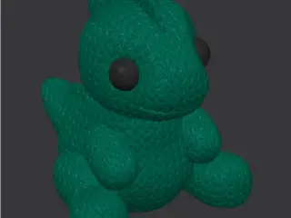 Cute Knitted Dino