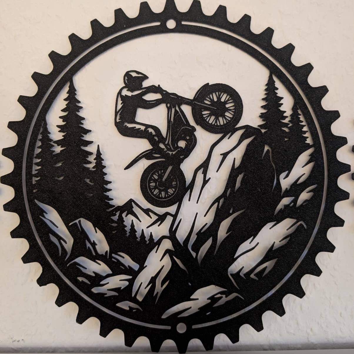 Wallart Moto Trial 2  single color