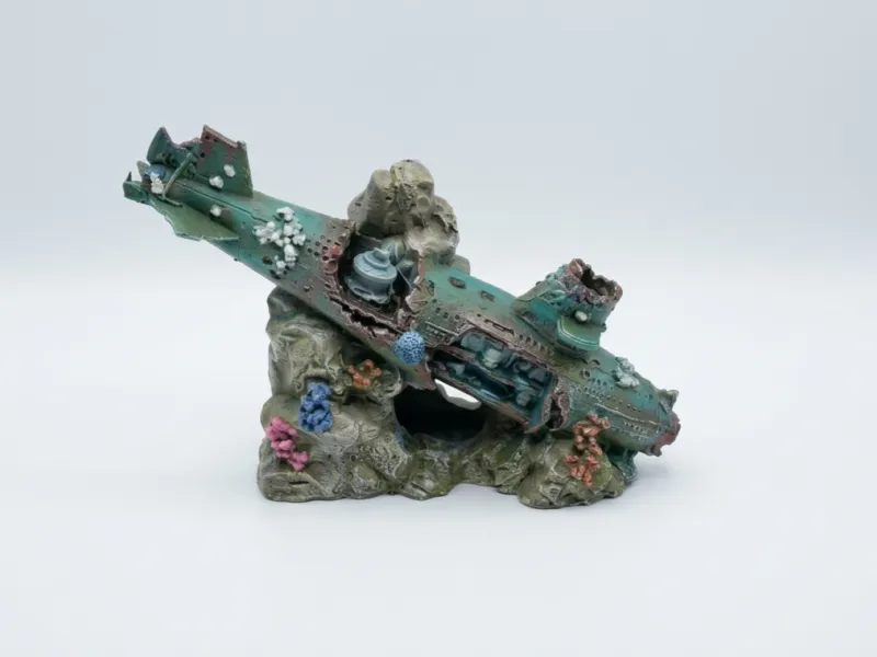 Crashed Airplane Wreck Aquarium Decoration