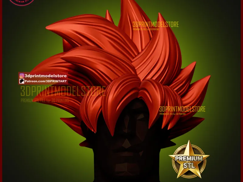 Son Goku Hair for Cosplay - Dragon Ball DBZ - Comic Con