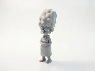 Marge Simpson Figurine Cartoons Animation 3D Printable