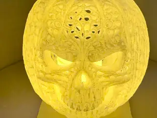 Pumpkin candle light